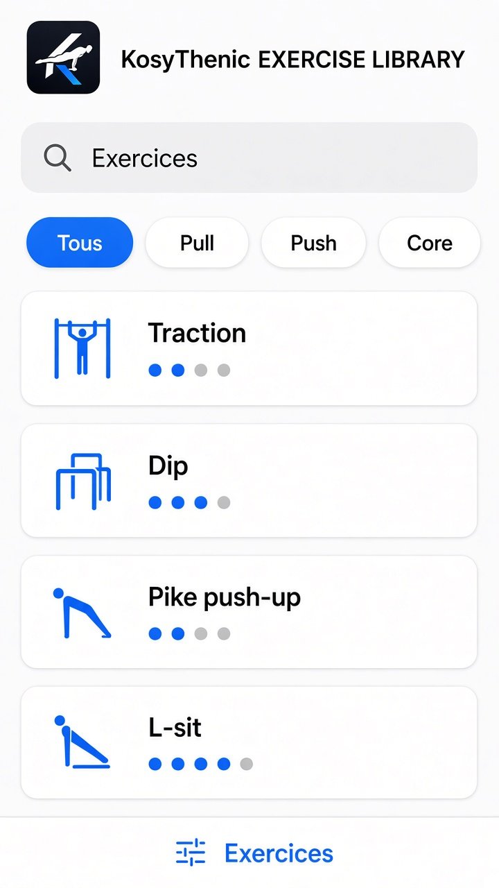 Écran Exercices